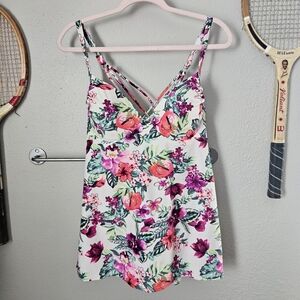 Smart and Sexy Tankini Floral Swim Top